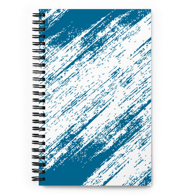 Spiral Notebook Blue/WhiteA good notebook can help you with motivation to take more notes, write down ideas, or list future dreams. This custom wire-bound notebook will be a great daily compaSpiral Notebook Blue/White