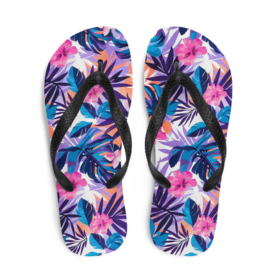Flip-Flops Tropical Flowers 26Prepare for an adventurous and carefree summer with a pair of colorful slippers that are created just for you! The rubber sole is lined with a soft fabric to make suFlip-Flops Tropical Flowers 26