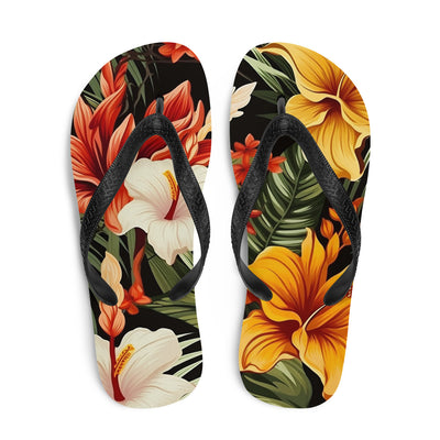 Flip-Flops Tropical Flowers 5Prepare for an adventurous and carefree summer with a pair of colorful slippers that are created just for you! The rubber sole is lined with a soft fabric to make suFlip-Flops Tropical Flowers 5