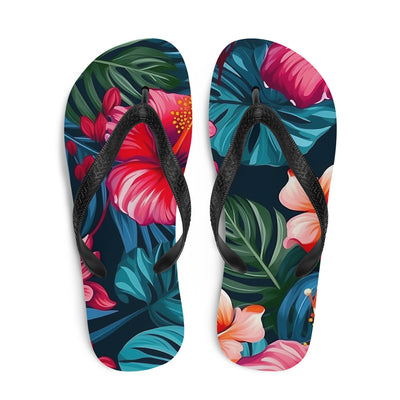 Flip-Flops Tropical Flowers 8Prepare for an adventurous and carefree summer with a pair of colorful slippers that are created just for you! The rubber sole is lined with a soft fabric to make suFlip-Flops Tropical Flowers 8