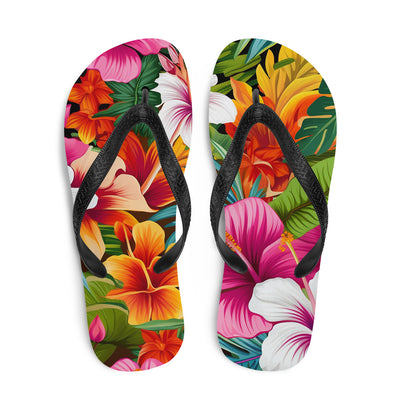 Flip-Flops Tropical Flowers 19Prepare for an adventurous and carefree summer with a pair of colorful slippers that are created just for you! The rubber sole is lined with a soft fabric to make suFlip-Flops Tropical Flowers 19