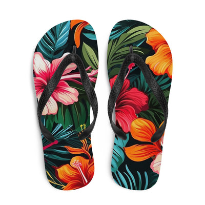 Flip-Flops Tropical Flowers 14Prepare for an adventurous and carefree summer with a pair of colorful slippers that are created just for you! The rubber sole is lined with a soft fabric to make suFlip-Flops Tropical Flowers 14
