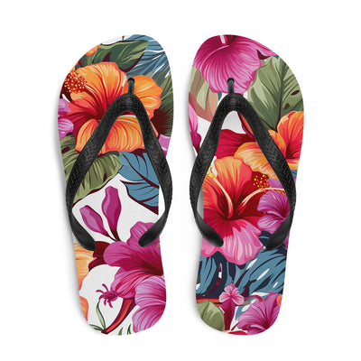 Flip-Flops Tropical Flowers 17Prepare for an adventurous and carefree summer with a pair of colorful slippers that are created just for you! The rubber sole is lined with a soft fabric to make suFlip-Flops Tropical Flowers 17