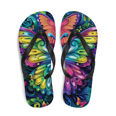 Flip-Flops Butterfly 5Prepare for an adventurous and carefree summer with a pair of colorful slippers that are created just for you! The rubber sole is lined with a soft fabric to make suFlip-Flops Butterfly 5