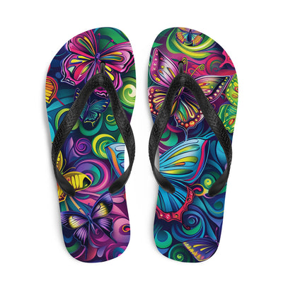 Flip-Flops Butterfly 10Prepare for an adventurous and carefree summer with a pair of colorful slippers that are created just for you! The rubber sole is lined with a soft fabric to make suFlip-Flops Butterfly 10