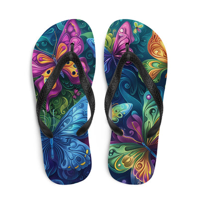 Flip-Flops Butterfly 12Prepare for an adventurous and carefree summer with a pair of colorful slippers that are created just for you! The rubber sole is lined with a soft fabric to make suFlip-Flops Butterfly 12
