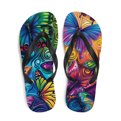 Flip-Flops Butterfly 14Prepare for an adventurous and carefree summer with a pair of colorful slippers that are created just for you! The rubber sole is lined with a soft fabric to make suFlip-Flops Butterfly 14