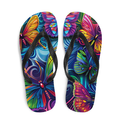Flip-Flops Butterfly 16Prepare for an adventurous and carefree summer with a pair of colorful slippers that are created just for you! The rubber sole is lined with a soft fabric to make suFlip-Flops Butterfly 16