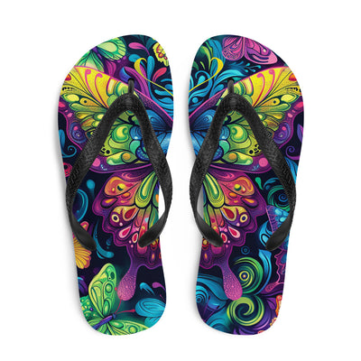 Flip-Flops Butterfly 17Prepare for an adventurous and carefree summer with a pair of colorful slippers that are created just for you! The rubber sole is lined with a soft fabric to make suFlip-Flops Butterfly 17