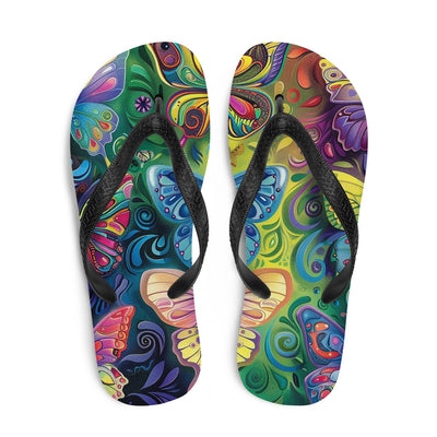 Flip-Flops Butterfly 19Prepare for an adventurous and carefree summer with a pair of colorful slippers that are created just for you! The rubber sole is lined with a soft fabric to make suFlip-Flops Butterfly 19