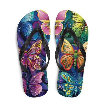 Flip-Flops Butterfly 2Prepare for an adventurous and carefree summer with a pair of colorful slippers that are created just for you! The rubber sole is lined with a soft fabric to make suFlip-Flops Butterfly 2