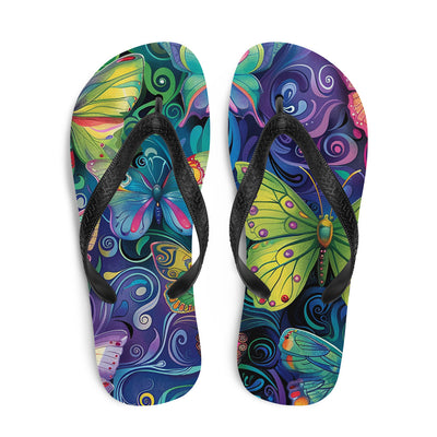 Flip-Flops Butterfly 3Prepare for an adventurous and carefree summer with a pair of colorful slippers that are created just for you! The rubber sole is lined with a soft fabric to make suFlip-Flops Butterfly 3