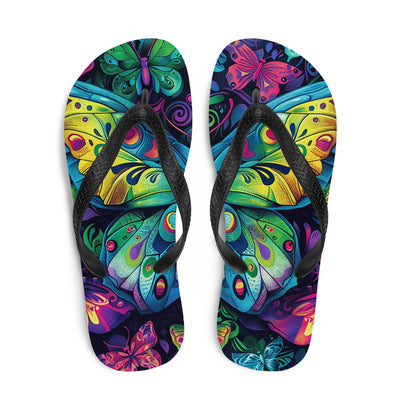 Flip-Flops Butterfly 4Prepare for an adventurous and carefree summer with a pair of colorful slippers that are created just for you! The rubber sole is lined with a soft fabric to make suFlip-Flops Butterfly 4