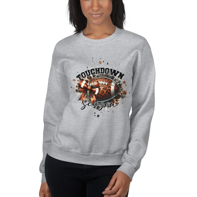 Women's Sweatshirt Touchdown SeasonA sturdy and warm sweatshirt bound to keep you warm in the colder months. A pre-shrunk, classic fit sweater that’s made with air-jet spun yarn for a soft feel.

• 50Sweatshirt Touchdown Season