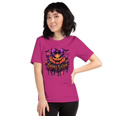 Women's T-Shirt Spooky SeasonThis t-shirt is everything you've dreamed of and more. It feels soft and lightweight, with the right amount of stretch. It's comfortable and flattering for all. 

• -Shirt Spooky Season