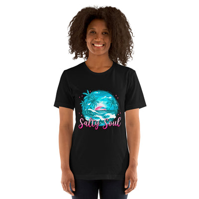 Women's T-Shirt Salty SoulThis t-shirt is everything you've dreamed of and more. It feels soft and lightweight, with the right amount of stretch. It's comfortable and flattering for all. 

• -Shirt Salty Soul