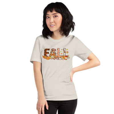 Women's T-Shirt Fall VibesThis t-shirt is everything you've dreamed of and more. It feels soft and lightweight, with the right amount of stretch. It's comfortable and flattering for all. 

• -Shirt Fall Vibes
