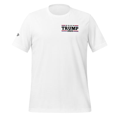 Unisex T-Shirt Trump 2024 2This t-shirt is everything you've dreamed of and more. It feels soft and lightweight, with the right amount of stretch. It's comfortable and flattering for all. 

• -Shirt Trump 2024 2