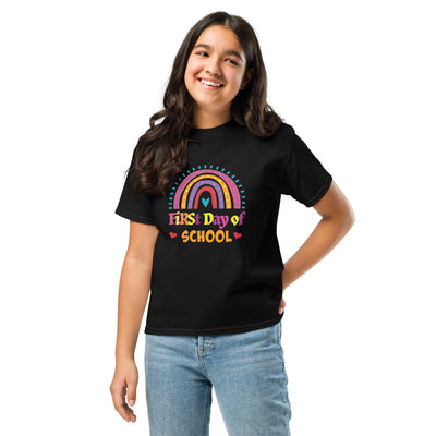 Youth Classic Tee First Day Of SchoolInvesting in the youth classic tee means investing in a wardrobe staple that effortlessly combines quality, affordability, and versatility. Elevate your kids’ wardroYouth Classic Tee